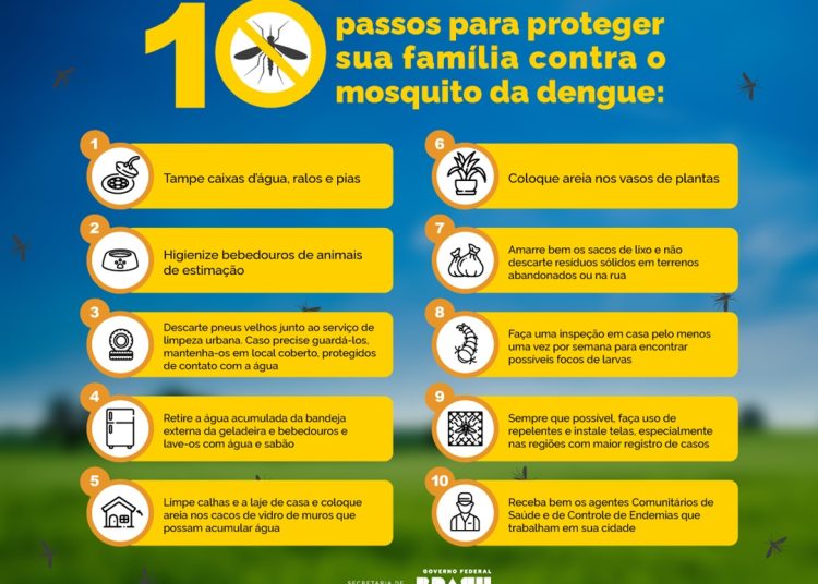 Dia ‘D’ de combate à dengue: Evento será em todo o país no sábado, 2 de março