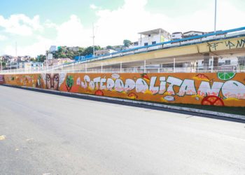 Arte em movimento: BRT recebe intervenção artística feita em homenagem a Salvador