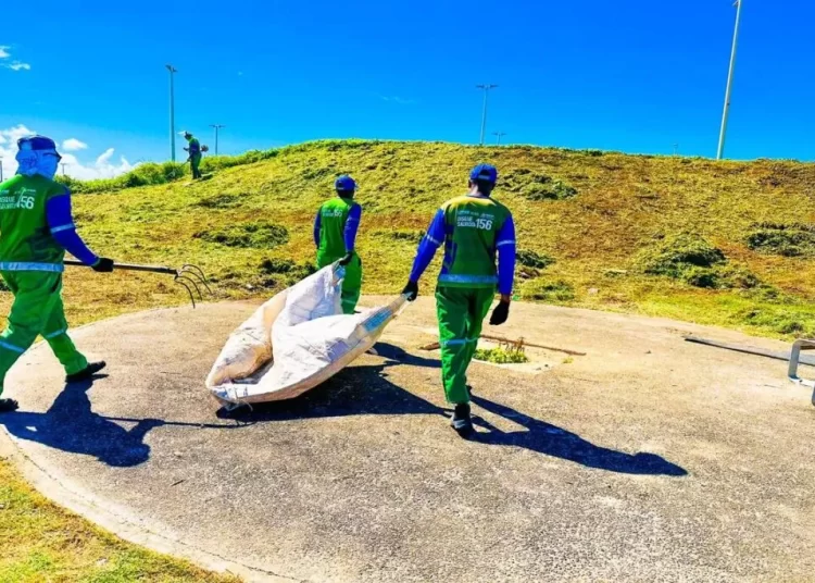 Limpeza urbana: Limpurb realiza operação de limpeza em parques de Salvador