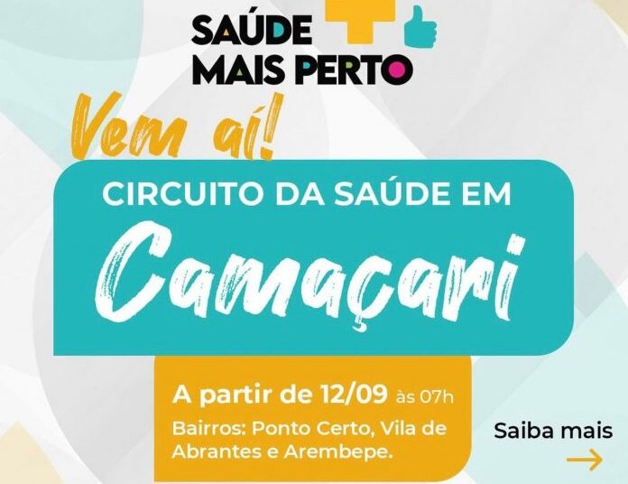 Prevenção: Governo do Estado atenderá mais de 10 mil pessoas em feiras de saúde em Camaçari