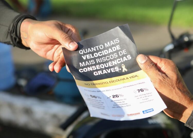 Mobilidade: Campanha do Maio Amarelo 2025 em Salvador alerta para os perigos do excesso de velocidade