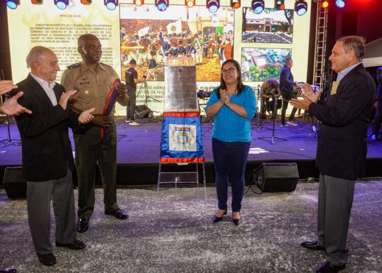 Exército batiza espaço do Forte de São Pedro como Pátio 2 de Julho em homenagem à Independência