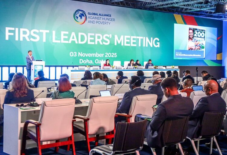 Reunião de Líderes da Aliança Global contra a Fome e a Pobreza foi realizada em Doha, no Catar