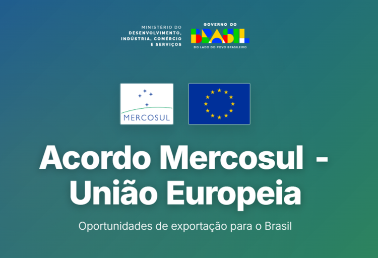 Comércio: Governo do Brasil lança painel para identificar oportunidades de exportação no acordo Mercosul–União Europeia