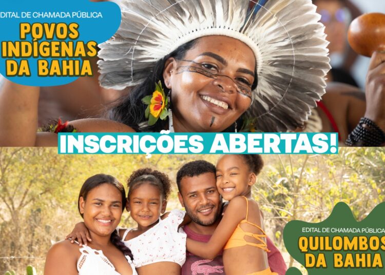 Chamada Pública: Editais de inclusão produtiva para indígenas e quilombolas encerram inscrições na sexta (27)