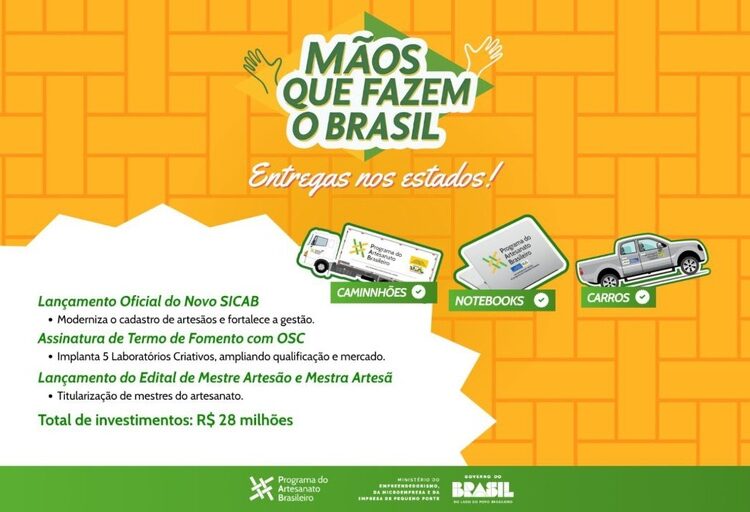 Governo do Brasil: Pacote busca criar condições para que mais artesãos se integrem a essa rede