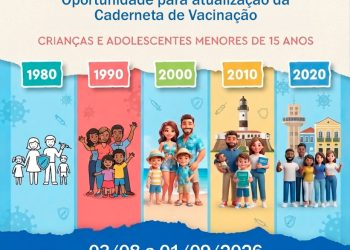Salvador inicia Campanha de Multivacinação para crianças e adolescentes na próxima segunda-feira (3)